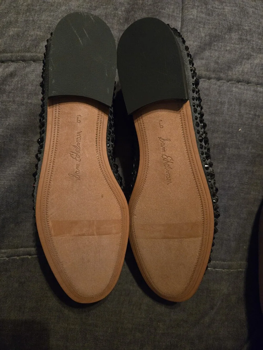 Sam Edelman Loraine Bling Loafer Flats in black Sz 9 NWOB